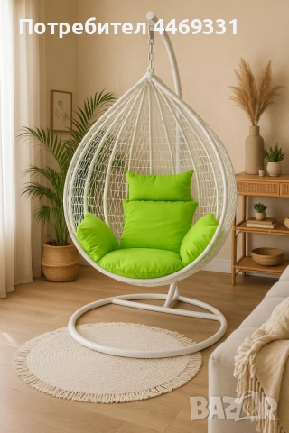 Градинска висяща люлка тип гнездо,яйце–Промоция! 
