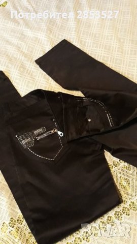 Детски Панталон/слим-сатен, снимка 7 - Детски панталони и дънки - 34230534