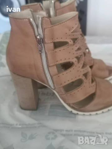 дизайнерски дамски обувки с ток 38 номер Italy, снимка 10 - Дамски обувки на ток - 51866512