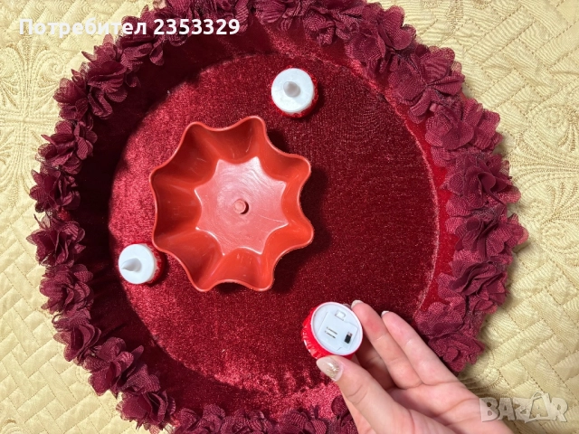 Традиционна поставка за къна - ръчна изработка, снимка 4 - Сватбени аксесоари - 51647048