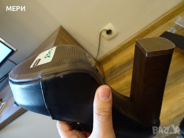 Кожени обувки + ПОДАРЪК естествена чантичка, снимка 6 - Дамски обувки на ток - 36489343