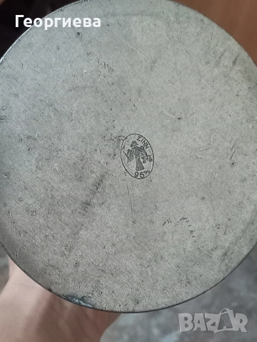 Халба оловно- цинкова, снимка 7 - Антикварни и старинни предмети - 51647564