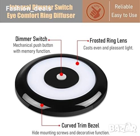 Нова 12V таванна лампа за кемпер ван/Автомобил Дом, снимка 6 - Лед осветление - 41508157