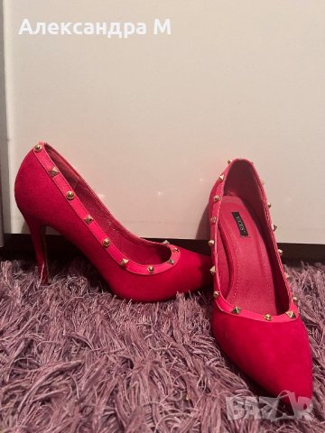 VALENTINO розови токчета имитация, снимка 8 - Дамски обувки на ток - 41068085