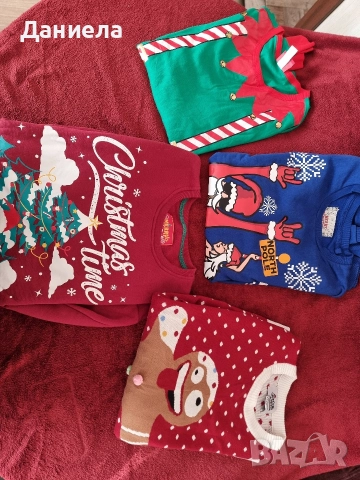 Маркови мъжки коледни пуловери/блузи Л/ХЛ