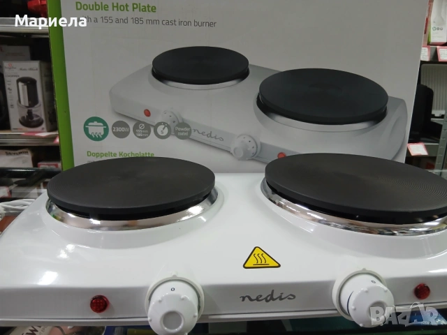 Електрически котлон, Двоен, 2300W 155/185 мм, Nedis