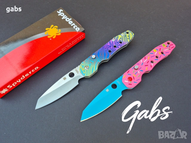 Сгъваем нож Spyderco C240 Smock,два цвята, снимка 16 - Ножове - 53476640