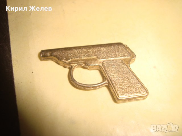 МИНИАТЮРНО БРОНЗОВО ПИСТОЛЕТЧЕ 24779, снимка 4 - Колекции - 34376438