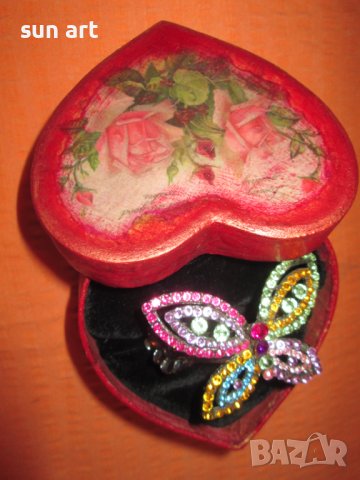 романтична кутия за бижу във форма на сърце, снимка 7 - Романтични подаръци - 26273319