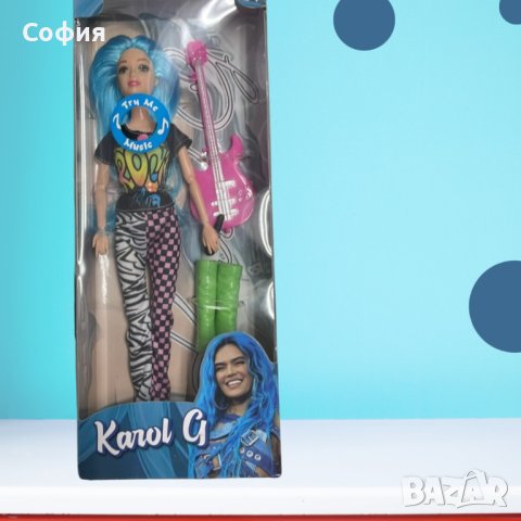 Детска кукла Барби Karol G в комплект с китара и ботуши, снимка 1 - Кукли - 44480343