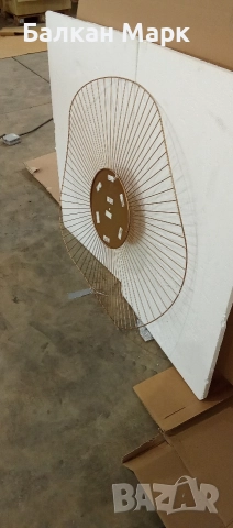 Декоративна метална рамка за огледало Lawrence Grey – 90 см, снимка 2 - Други - 52883357