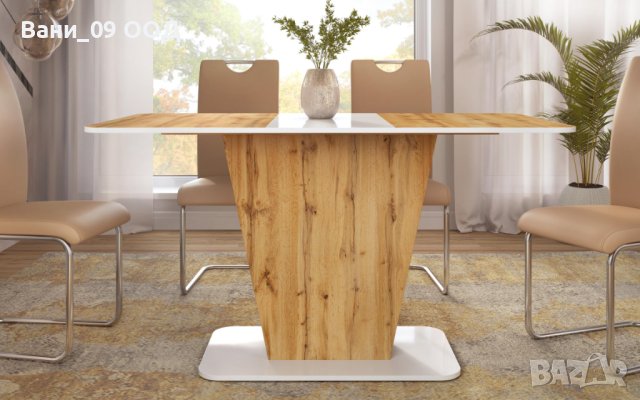 Стилна трапезна маса, снимка 4 - Маси - 42370194