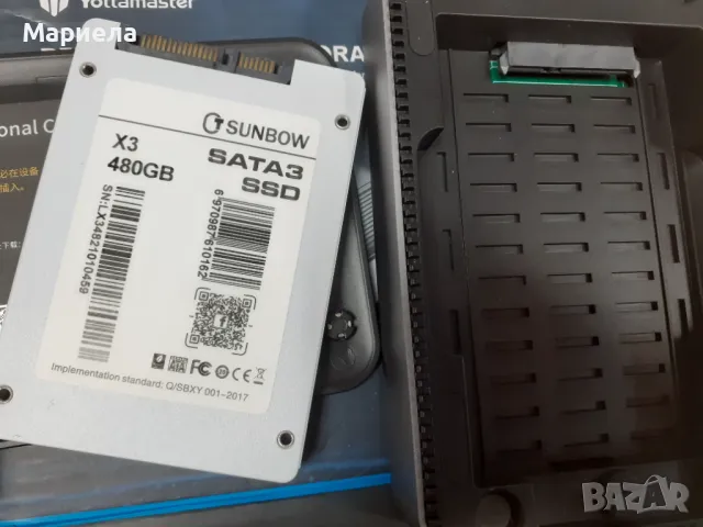 Кутия Yottamaster NAS 2,5" SATA HDD/SSD + SSD 480GB, снимка 7 - Външни хард дискове - 49438734