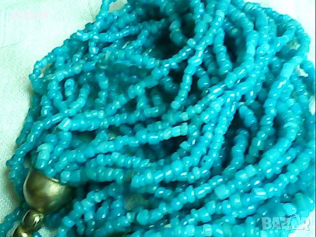 красиво колие от стеклени маниста, снимка 5 - Колиета, медальони, синджири - 40837491