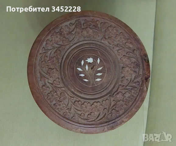 дърворезба масичка от Ориента за ценители , снимка 4 - Антикварни и старинни предмети - 48442968