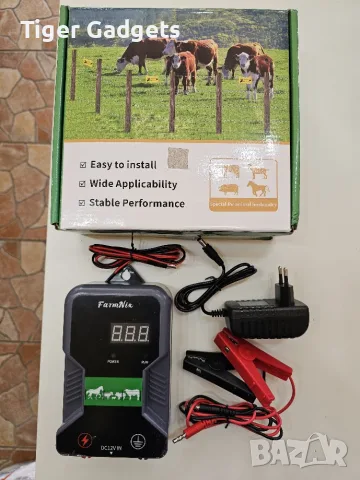FarmNix EF-01 15 km електропастир – 2J, 12kV, LED индикатор, AC/DC/соларно захранване