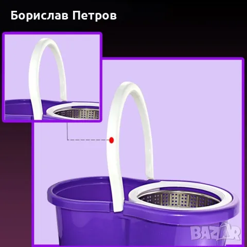 Моп за почистване на под - ламинат - spin mop 360 / Цвят: Според нал. в склада , снимка 11 - Мопове, кофи, четки и метли - 55749054