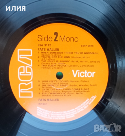 Fats Waller – 1972 - The Vocal Fats Waller(RCA – LSA 3112)(Jazz), снимка 4 - Грамофонни плочи - 44822033