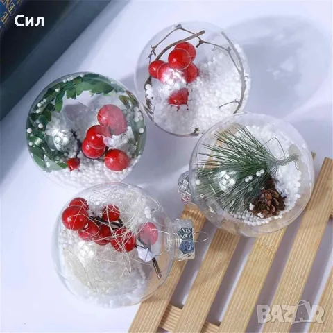 Коледни играчки за елха, снимка 2 - Декорация за дома - 56198455