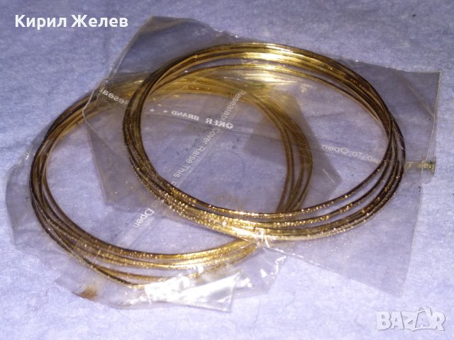 Две МАРКОВИ ПОЗЛАТЕНИ РЕТРО СТИЛ ГРИВНИ OKER BRAND от БЛАГОРОДНА СТОМАНА - НОВИ 24197, снимка 6 - Гривни - 41202307