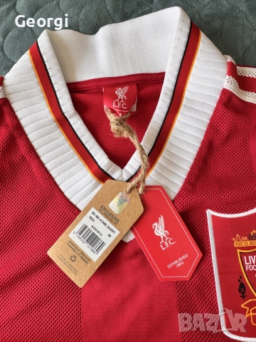 Ливърпул реплика тениска 95-96 Home / Liverpool FC Retro 95-96 Home Shirt – Нова с етикети, размер M, снимка 3 - Спортни дрехи, екипи - 55750411