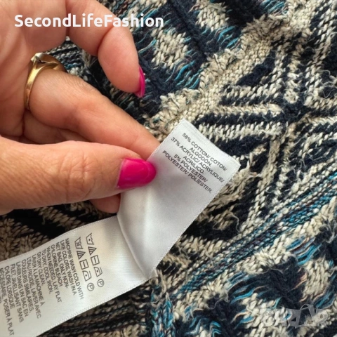 Дамска жилетка Lucky Brand памук размер М, снимка 6 - Жилетки - 53155641