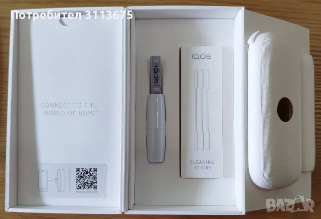 IQOS 3 DUO, син цвят, ПЪЛЕН комплект, неразличим от нов., снимка 5 - Електронни цигари - 56226050
