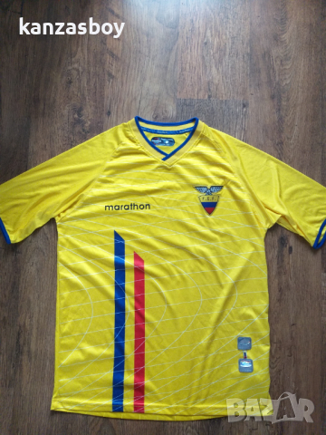 Ecuador Vintage Marathon Sports F.E.F Athletic Size L - ретро футболна тениска Л  , снимка 5 - Тениски - 44828093