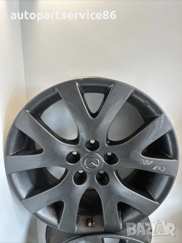 Комплект черни алуминиеви джанти 7.5x18 за Mazda CX-7 (2011) K5253, ET50, 9965047580, снимка 2 - Части - 53625330