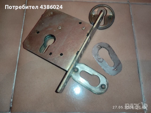 АНТИКВАРНА БРАВА МЕСИНГОВА, снимка 4 - Антикварни и старинни предмети - 50449985
