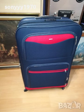 ОГРОМЕН КУФАР-ТЕКСТИЛ НОВ 0808231822, снимка 2 - Куфари - 41796722