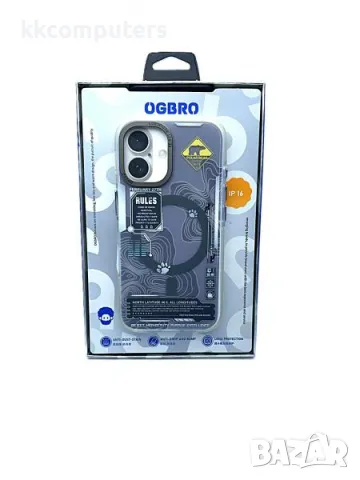 Калъф силикон OGBRO Map Snow Land MagSafe за iPhone 16 6.1 Баркод : 3131574, снимка 2 - Калъфи, кейсове - 49220949