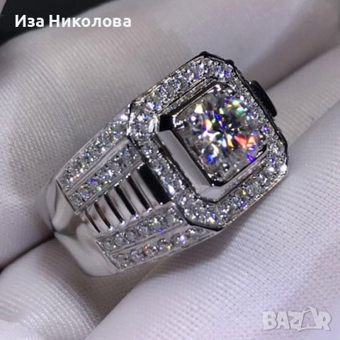 Пръстен с австрийски кристал, снимка 2 - Пръстени - 41136949