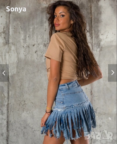 ПОЛА-ПАНТАЛОН MAIN CHARACTER, син цвят, снимка 5 - Поли - 53742485