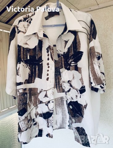 Разкошна ленена туника/риза/блуза SEMPRE PIU BY SHALOU