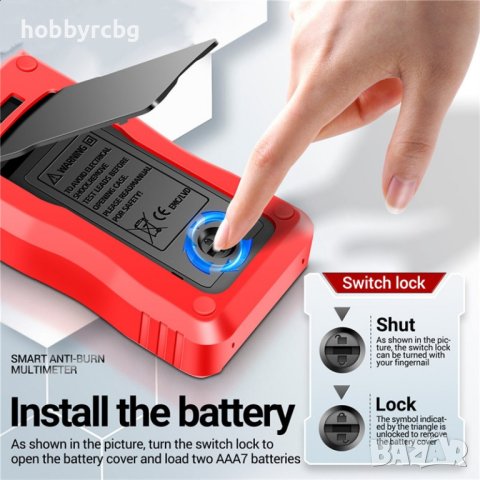 Мултиметър мултицет M118A True RMS с фенер и NCV тест, снимка 6 - Други инструменти - 40870719