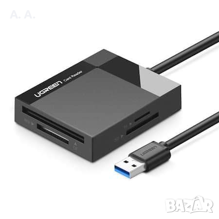 Хъб Ugreen, USB 3.0, SD, Micro SD, CF, MS, четец за карти, снимка 4 - Друга електроника - 44834658