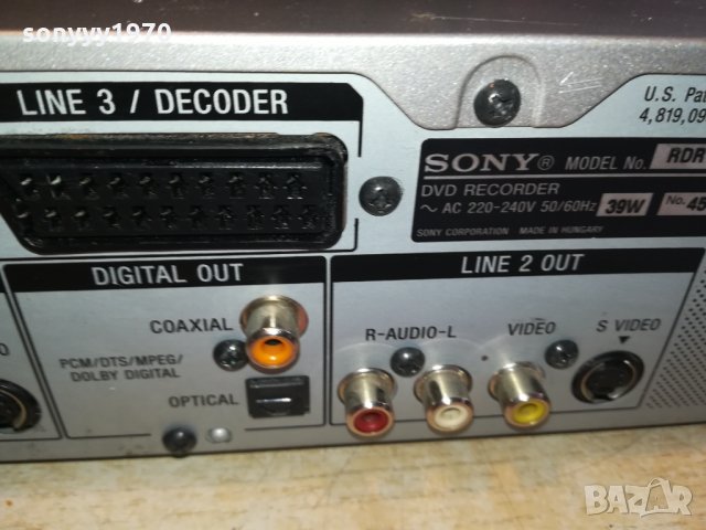 SONY RDR-GX300 DVD RECORDER 1102221200, снимка 17 - Плейъри, домашно кино, прожектори - 35751241