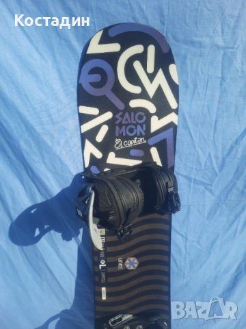 Сноуборд 130см. SALOMON EL CAPITAN с автомати , снимка 2 - Зимни спортове - 52770476