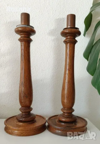 Дървени свещници, снимка 6 - Декорация за дома - 49288961