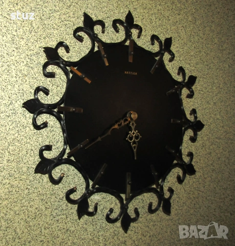 Немски стенен часовник Hettich / Junghans, снимка 4 - Антикварни и старинни предмети - 53512569