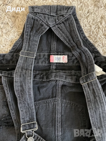 Дамски черен гащеризон  , снимка 3 - Гащеризони - 52560381