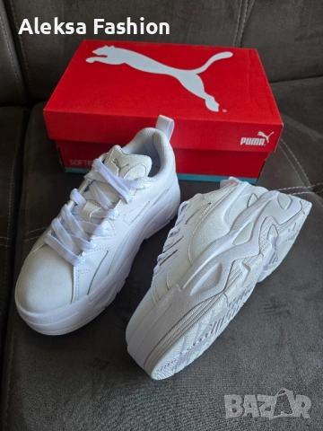 Puma дамски бели кожени маратонки кецове , снимка 9 - Маратонки - 52049982