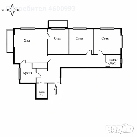 4-стаен в кв.Дървеница, снимка 12 - Апартаменти - 53170360