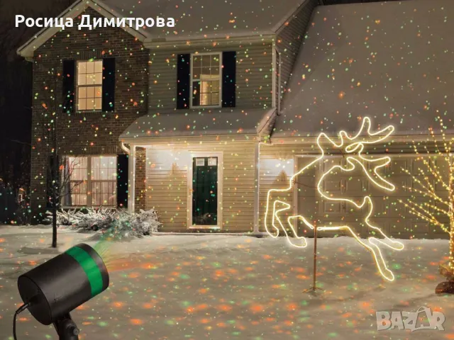 Професионален LED лазерен проектор, фенер, водоустойчив, снимка 3 - Прожектори - 47864934