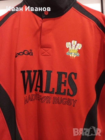 Оригинална ретро ръгби фланелка на Уелс, снимка 10 - Други спортове - 51706593