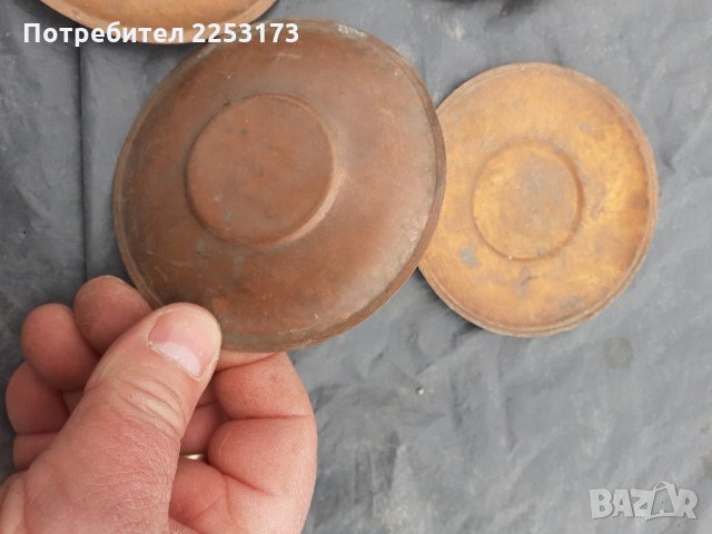 Лот четири медни чинийки(подложки), снимка 2 - Декорация за дома - 35903985