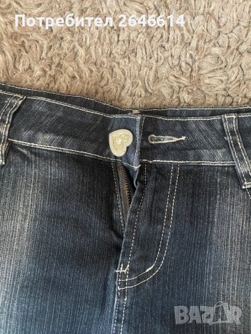 Ефектна дамска къса дънкова пола, снимка 2 - Поли - 41537342