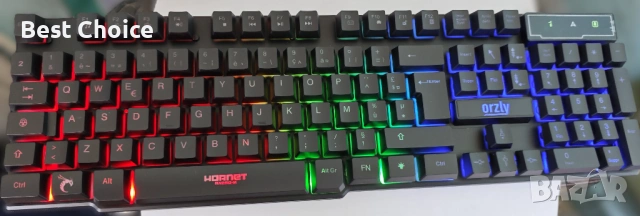 Гейминг комплект клавиатура, мишка, слушалки и подложка за мишката на марката Orzly, снимка 4 - Клавиатури и мишки - 53057942