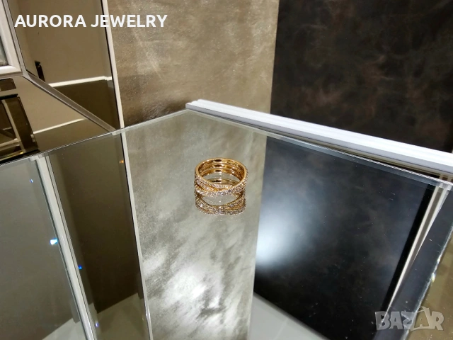 CARTIER Etincelle de Cartier Rose Gold Paved Diamonds Дамски Пръстен, снимка 8 - Пръстени - 53236864